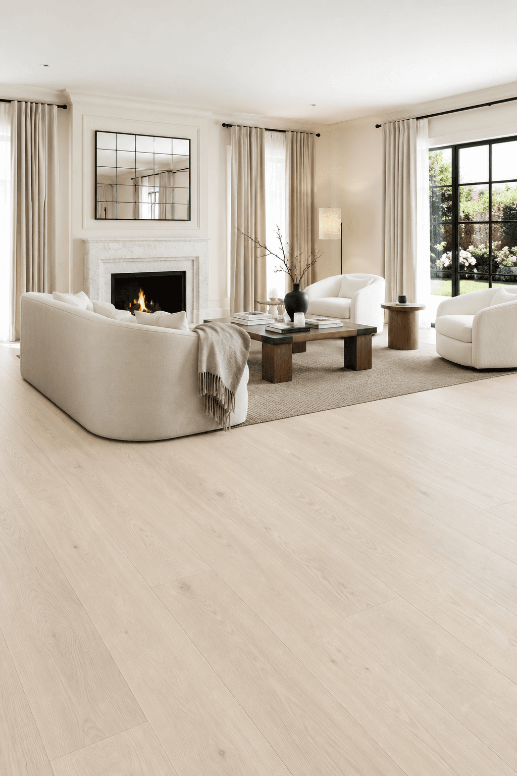 Luxury interior featuring Kensington engineered hardwood flooring
