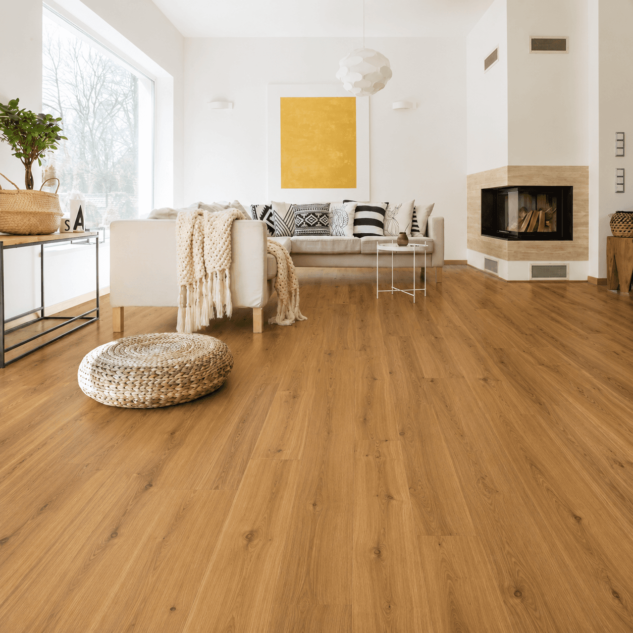 Luxury interior featuring Lancaster engineered hardwood flooring